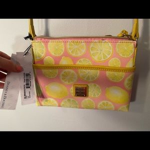 Pink Lemon decorated Dooney Burke Bag